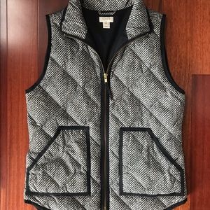 J. Crew Quilted Down Puffer Vest, Size XS